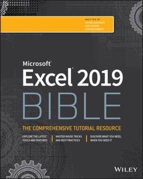 Paperback Excel 2019 Bible Book