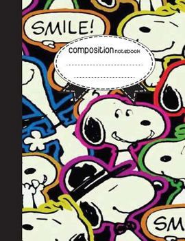 Composition Notebook, 8.5 x 11, 110 pages: SMILE: (School Notebooks)