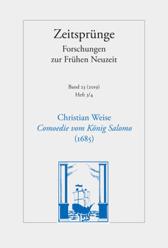 Paperback Comoedie Vom Konig Salomo (1685): Heft 3-4 [German] Book