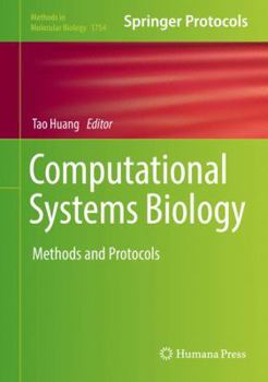 Hardcover Computational Systems Biology: Methods and Protocols Book