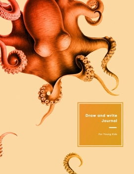 Paperback Draw and Write Journal For Young Kids: A blank book of wide lined writing and drawing paper for primary age children - Learn handriting and creativity Book