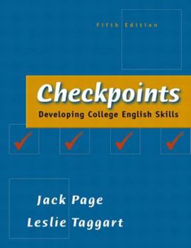 Paperback Checkpoints: Developing College English Skills Book