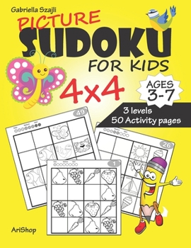 Paperback Picture Sudoku for Kids Book