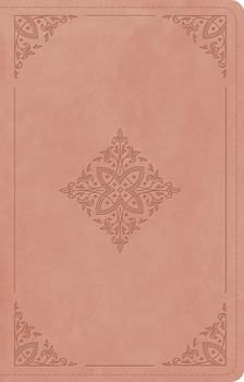 Imitation Leather ESV Large Print Thinline Reference Bible, Red Letter (Trutone, Blush Rose, Fleur-De-Lis Design) Book