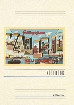 Paperback Vintage Lined Notebook Greetings from Vallejo, California Book