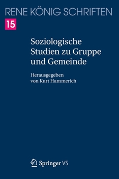 Paperback Soziologische Studien Zu Gruppe Und Gemeinde [German] Book