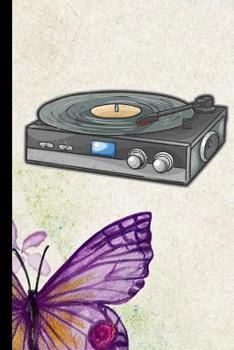 Paperback Vinyl Record Player: Phonograph Disc Record Gift For Musicians (6x9) Music Notes Paper To Write In Book