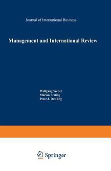 Paperback Management and International Review: Cross-Cultural and Comparative International Human Resource Management Book