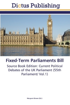 Paperback Fixed-Term Parliaments Bill Book