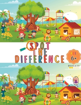 Paperback Spot the Differences Kids Activity Book: Develop Attention to Detail Skill Book