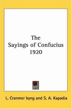 The Sayings of Confucius 1920