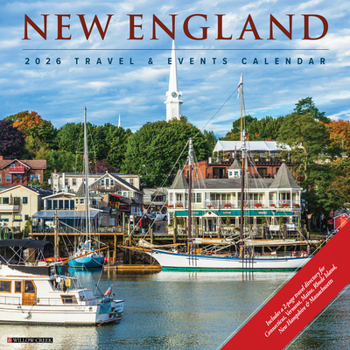 Calendar New England 2026 Wall Calendar Book