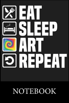 Paperback Eat Sleep Art Repeat Notebook: Blank Ruled Writing Journal, Writing Notes, Taking Notes, Recipes, Sketching, Writing, Organizing, Doodling, Christmas Book