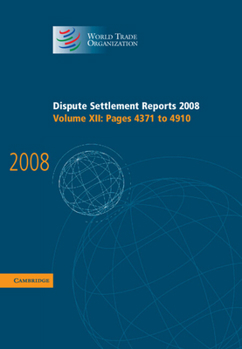 Hardcover Dispute Settlement Reports 2008 Book