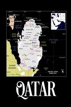 Paperback Qatar: Map of Qatar Notebook Book