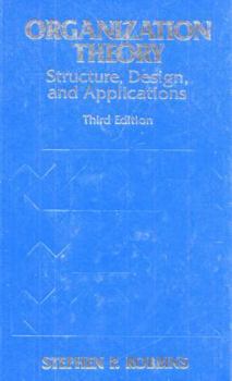 Paperback Organization Theory: Structures, Designs, and Applications Book