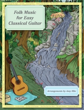 Paperback Folk Music for Easy Classical Guitar Book
