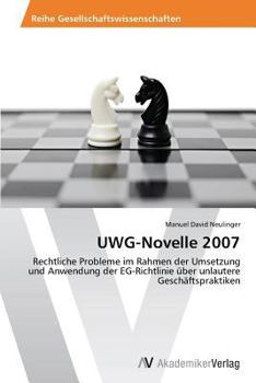 Paperback Uwg-Novelle 2007 [German] Book