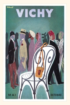 Paperback Vintage Journal Vichy Travel Poster Book