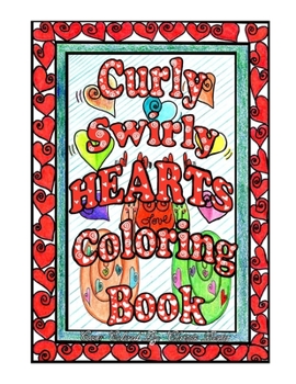 Paperback Curly Swirly Hearts Coloring Book