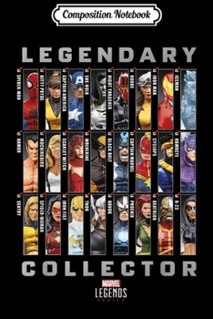 Composition Notebook: Marvel Legends Series Legendary Collector Checklist  Journal/Notebook Blank Lined Ruled 6x9 100 Pages