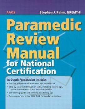 Paperback Paramedic Review Manual for National Certification Book