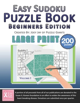 Paperback Easy Sudoku Puzzle Book: Beginners Edition [Large Print] Book
