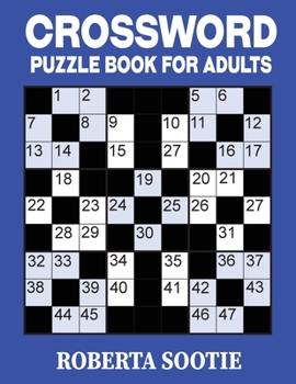 Crossword Puzzle Book for Adults: Easy to Read Crossword Puzzle Activity Book