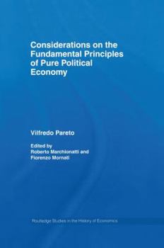 Paperback Considerations on the Fundamental Principles of Pure Political Economy Book