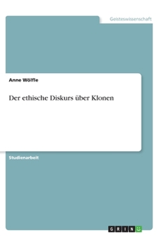 Paperback Der ethische Diskurs über Klonen [German] Book