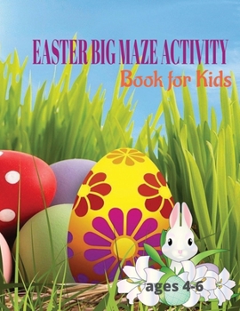 Paperback Easter Big Maze Activity Book for Kids Book