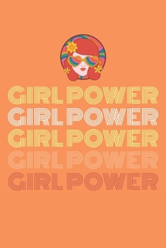 Paperback Notebook: Girlpower I Notebook 70s I 120 Dot Grid Pages I Softcover Book