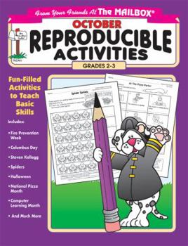 Paperback October REproducible Activities Grades 2-3 Book