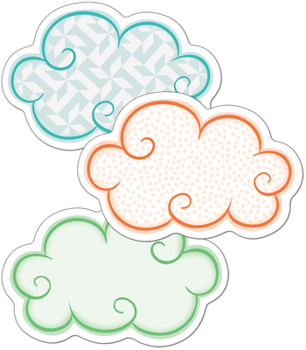 Misc. Supplies Up and Away Clouds Mini Cutouts Book