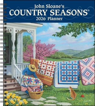 John Sloane's Country Seasons® 12-Month 2026 Monthly/Weekly Planner Calendar