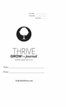 Paperback Thrive GROWth Journal Book