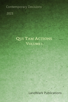 Paperback Qui Tam Actions: Volume 1 Book