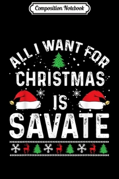 Composition Notebook: Savate Family Matching Christmas Quote Ugly Design Gift Journal/Notebook Blank Lined Ruled 6x9 100 Pages