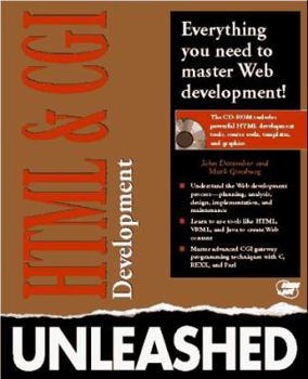 Paperback HTML & CGI Unleashed: With CDROM Book