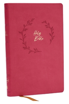 Imitation Leather NKJV Holy Bible, Value Ultra Thinline, Pink Leathersoft, Red Letter, Comfort Print Book