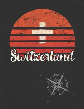 Switzerland: Swiss Vintage Flag Personalized Retro Gift Idea for Coworker Friend or Boss  Planner Daily Weekly Monthly Undated Calendar Organizer Journal