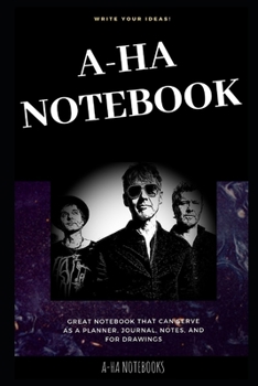 Paperback A-ha Notebook: Great Notebook for School or as a Diary, Lined With More than 100 Pages. Notebook that can serve as a Planner, Journal Book