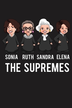 Paperback Sonia Ruth Sandra Elena The Supremes: Lined Notebook, (6x9 in), Matte Cover, 120 Pages Book