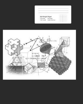 Graph Composition Notebook - Quad Ruled 5 Squares Per Inch: 8x 10 Notebook Containing 200 Pages of Maths, Science & Engineering 5x5 Graph Paper