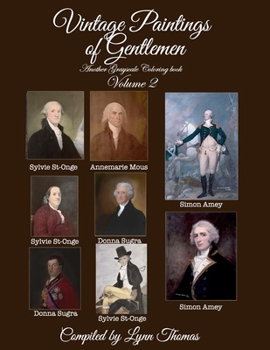 Paperback Vintage Paintings of Gentlemen: Another Grayscale Coloring Book