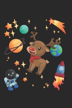 Christmas Reindeer Universe Notebook: Graph Paper Journal 6x9 - 120 Pages