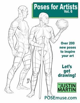 Paperback Poses for Artists Volume 6: An essential reference for figure drawing and the human form. (Inspiring Art and Artists) Book