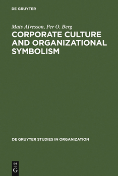 Hardcover Corporate Culture and Organizational Symbolism Book