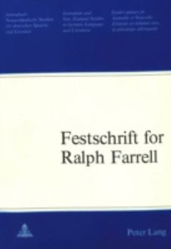Paperback Festschrift for Ralph Farrell Book
