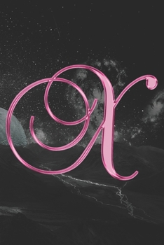 X Journal: A Monogram X Initial Capital Letter Notebook For Writing And Notes: Great Personalized Gift For All First, Middle, Or Last Names (Rose Gold Horse Equestrian Animal Print)